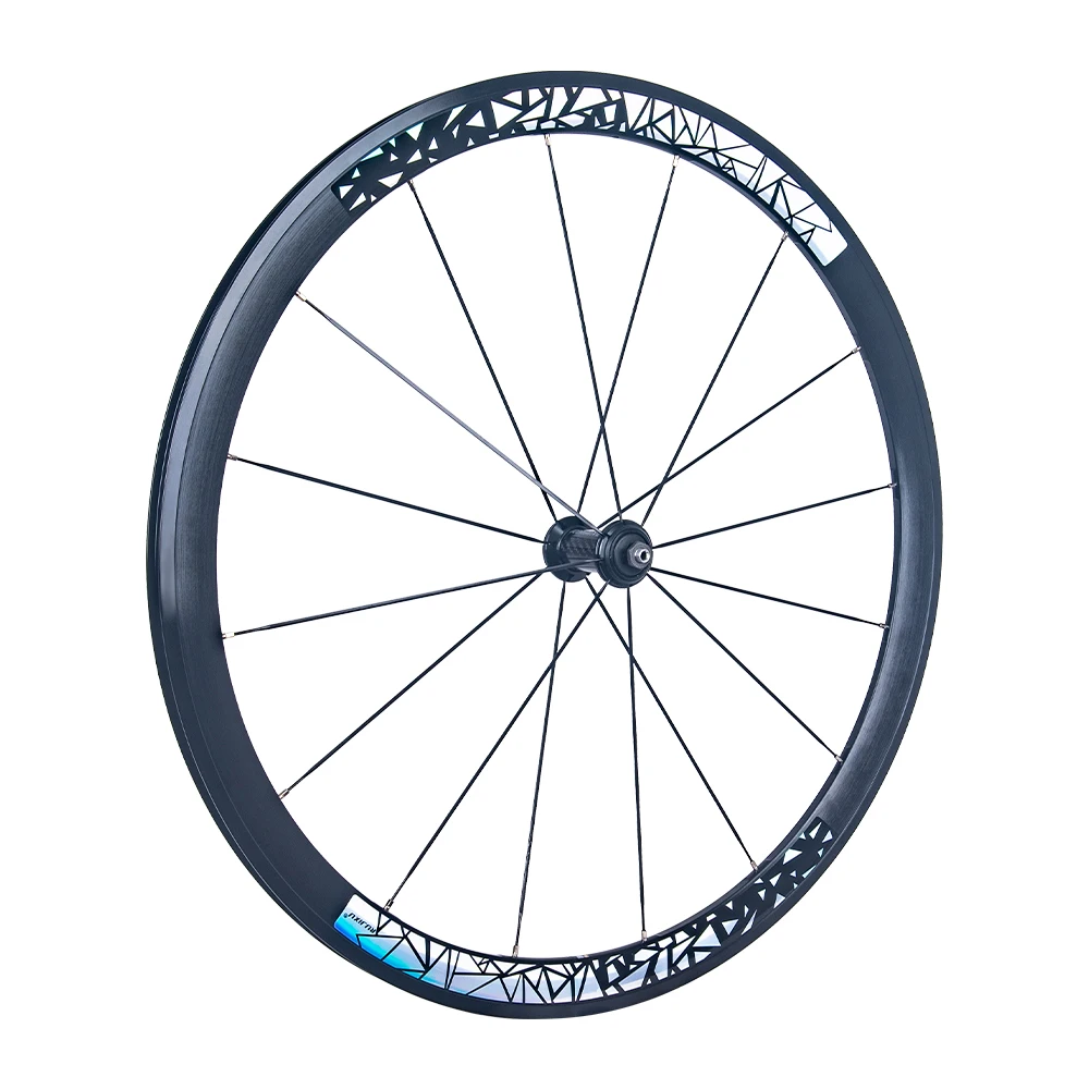 Neuer 700C 30/40/50mm Rennrad-Laufradsatz aus Aluminium mit Clincher-Felge, V-Bremse, Scheibenbremse, Steckachse und Center-Lock-Naben – Detail 18