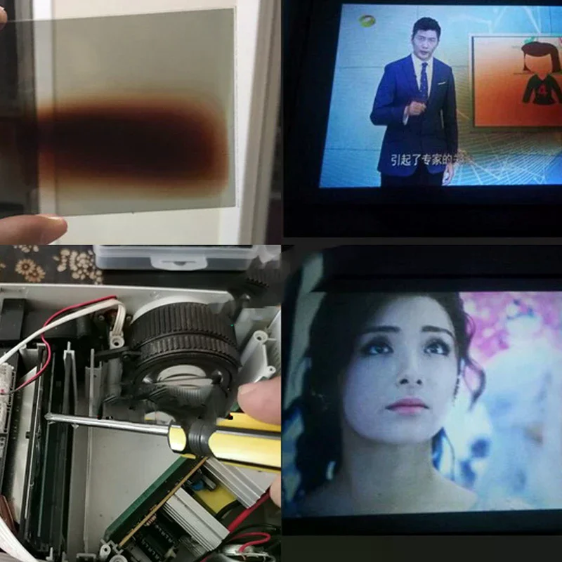 Thermal-isolating Polarizer Glass For 4 Inch Lcd Mini Led Projector Repair For UC40 UC46 Rigal