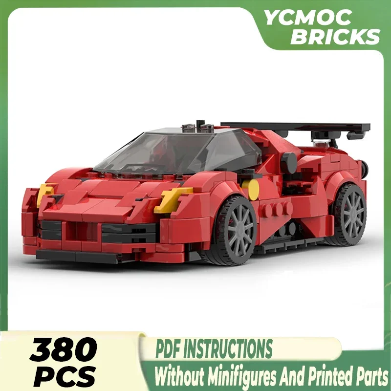 Moc Building Blocks Supercar Model Speed Champion 488 Technical Bricks DIY Assembly Construction Toys For Childr Holiday Gifts