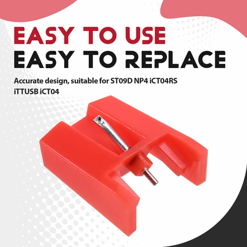 B63B-Turntable Stylus Needle For ST09D NP4 ICT04RS ITTUSB ICT04 LP Vinyl Record Player Gramophone Accessories