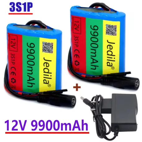 

100%.New.12V.9900 mAh.3S1P.Batterie Au Lithium.18650.Batterie Au Lithium Pack Protection Conseil Rechargeable.