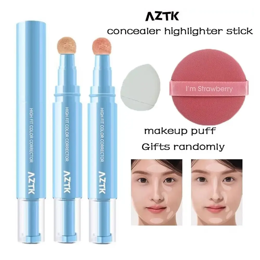 

1Pcs Durable AZTK Concealer Pen Face Brightening Moisturizing Liquid Makeup Covering Acne Scar Lightweight Powder Cream