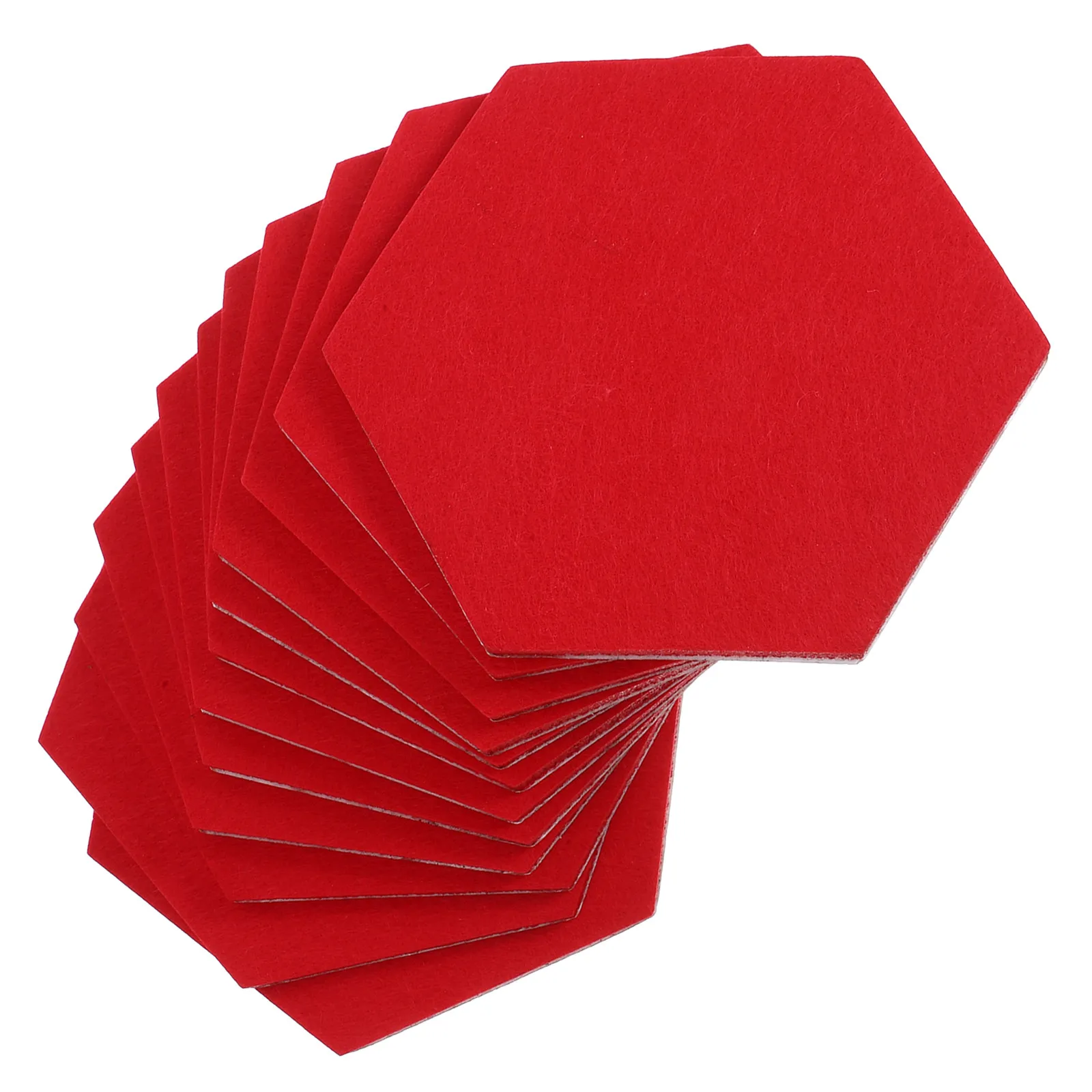 

12Pcs Hexagon Felt Tiles Self Adhesive Acoustic Wall Panels Bulletin Board Photo Pin Board Office Home Wall Decor