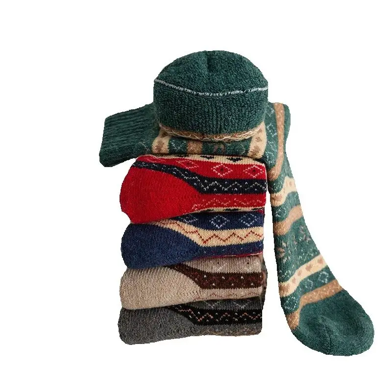 Winter Socks Women's Thickened Ethnic European Socks