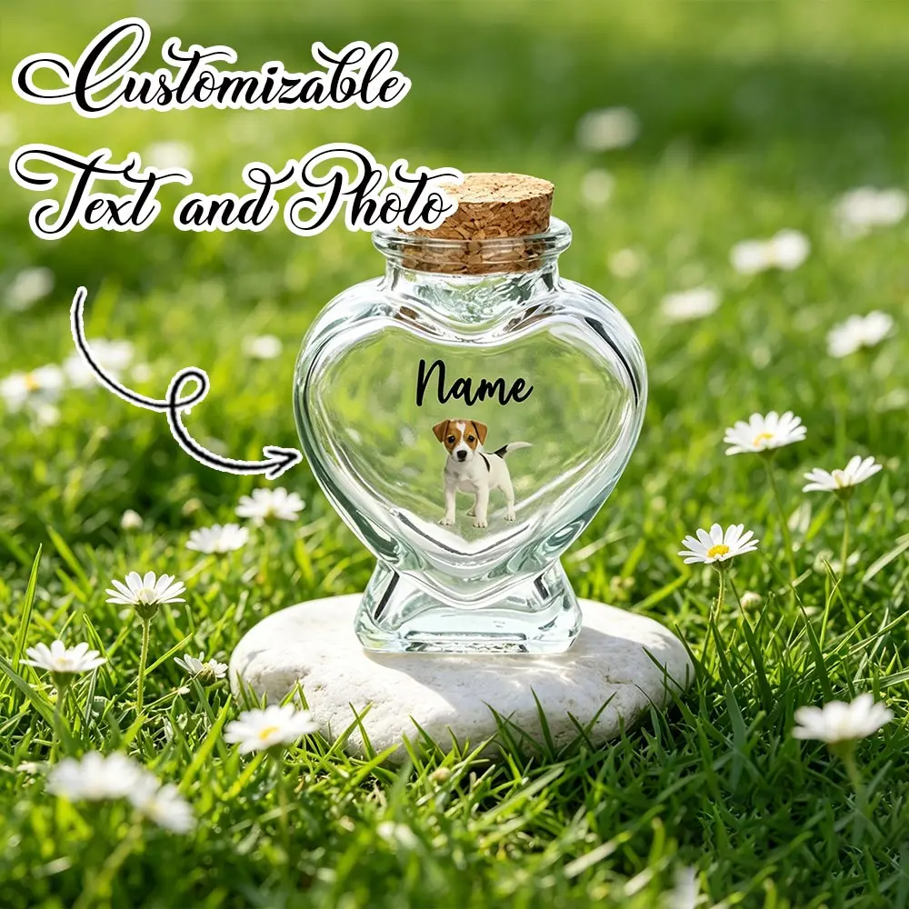 1 personalisierte Haarsparbox für Haustiere, individuelle Foto-Andenkenflasche für Haustiere, Aufbewahrungsbox für Tierhaare, Geschenk für Tierhalter, Erinnerungsgeschenk für Katzen und Hunde, Jubiläumsgeschenk – Detail 3