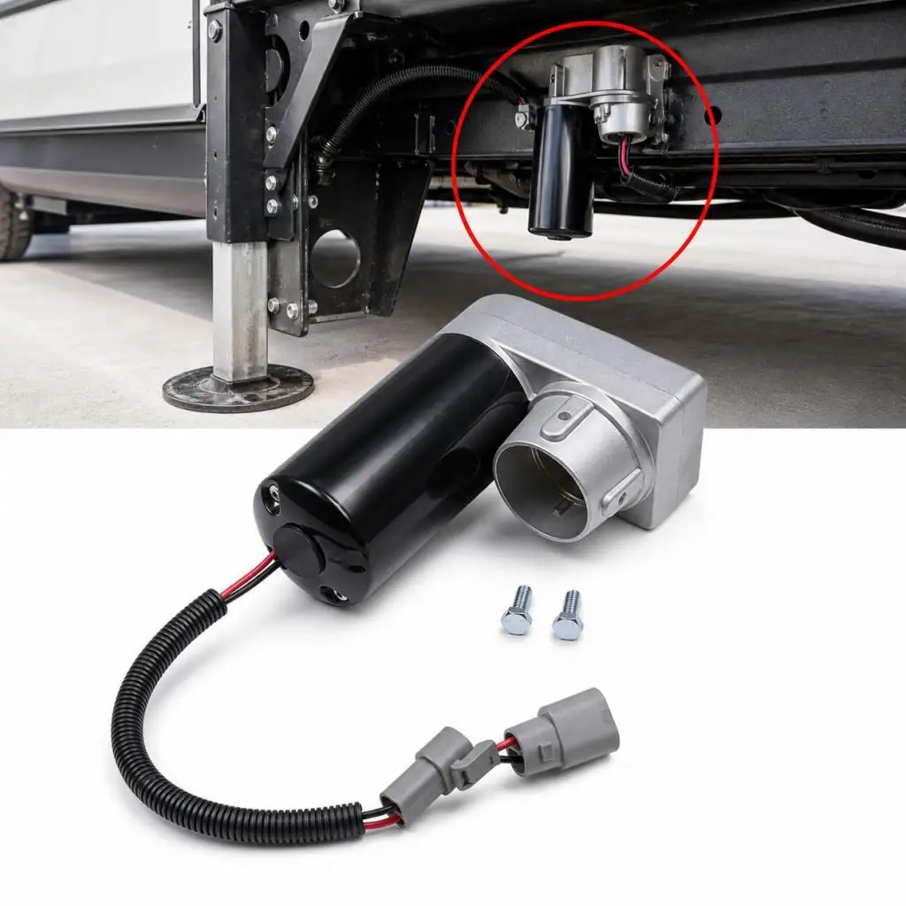 RV Leveling Jack Motor 343758 Accessories Reliable Professional Vehicle Easy to Install Replaces Part RV Jack Motor Repair