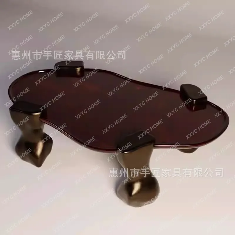LXFRP creative retro old metal special-shaped coffee table side table