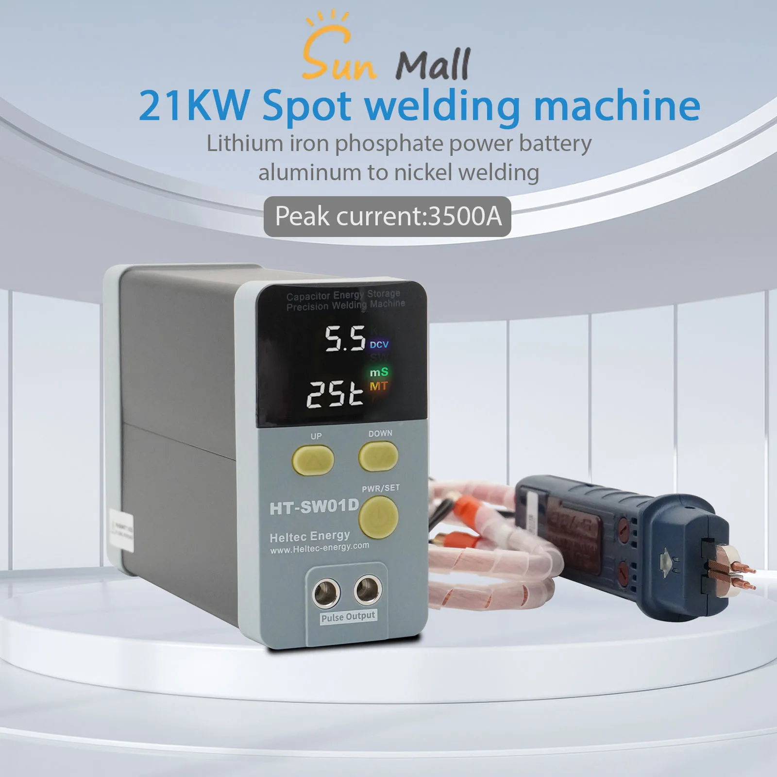 HT-SW01H  Lithium Battery Spot Welding Machine Large Single Battery Aluminum to Nickel High Power Pulse Handheld Touch Spot Weld