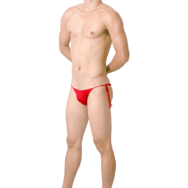 Tanga transpirable con espalda descubierta para hombre, ropa interior Sexy de tiro bajo, lencería erótica, cordones ultrafinos