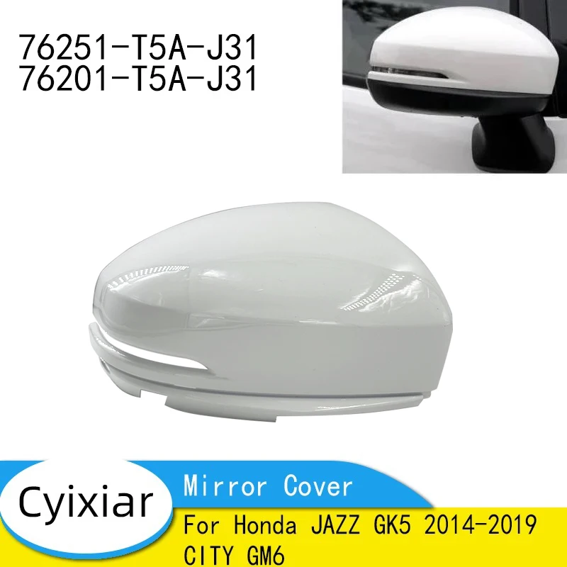 

Накладка на внешнее зеркало заднего вида автомобиля для Honda JAZZ GK5 2014-2019 CITY GM6, корпус бокового зеркала с лампой