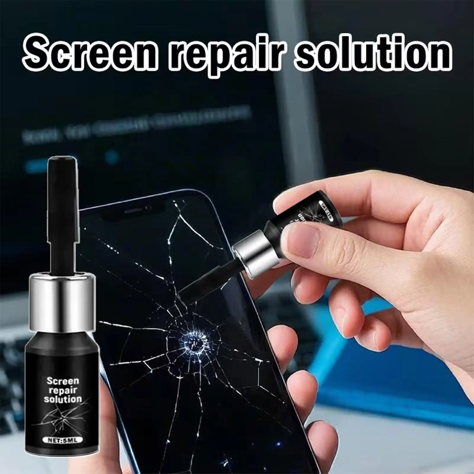 5ml Glass Repair Liquid for Cracks Quick Professional Universal Fluid Home Glass Repair Liquid for SUV Truck Glazing Frame House