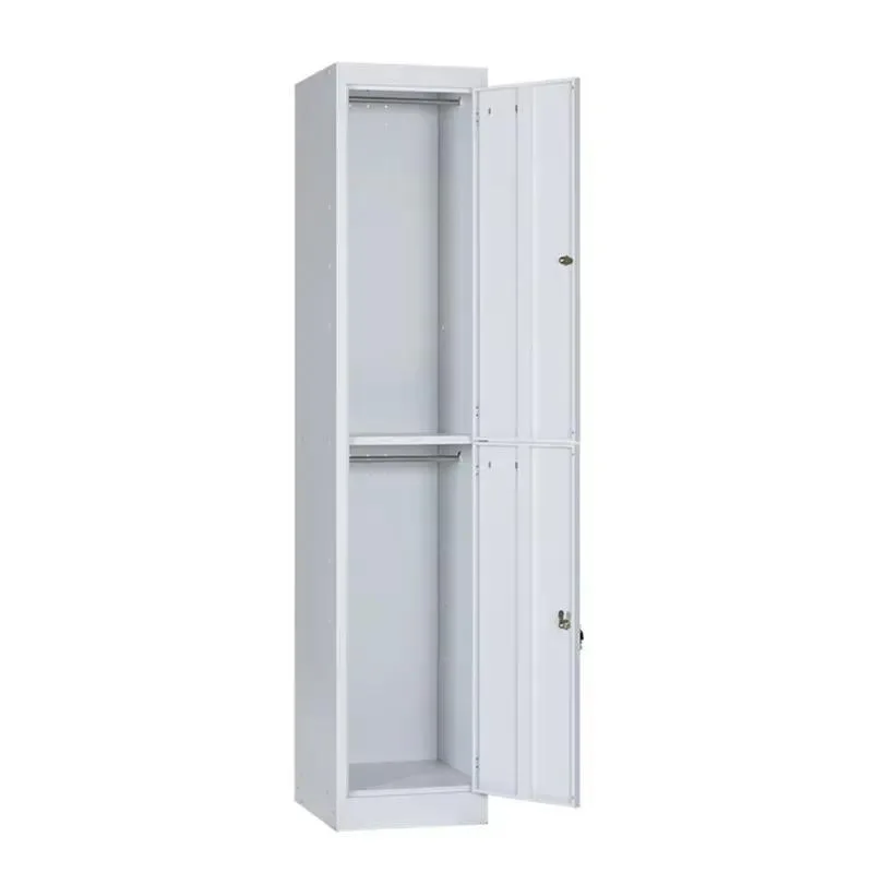 White Steel Cabinet Iron Metal Locker Storage Unit for Office Home Garage Durable Secure Organization Solution