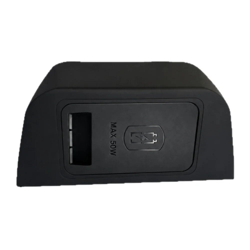 50W Wireless Charging Pad for Mercedes-For For V300 2024 2025 Center Console Mount Compatible with Qi-Enabled Smartphones