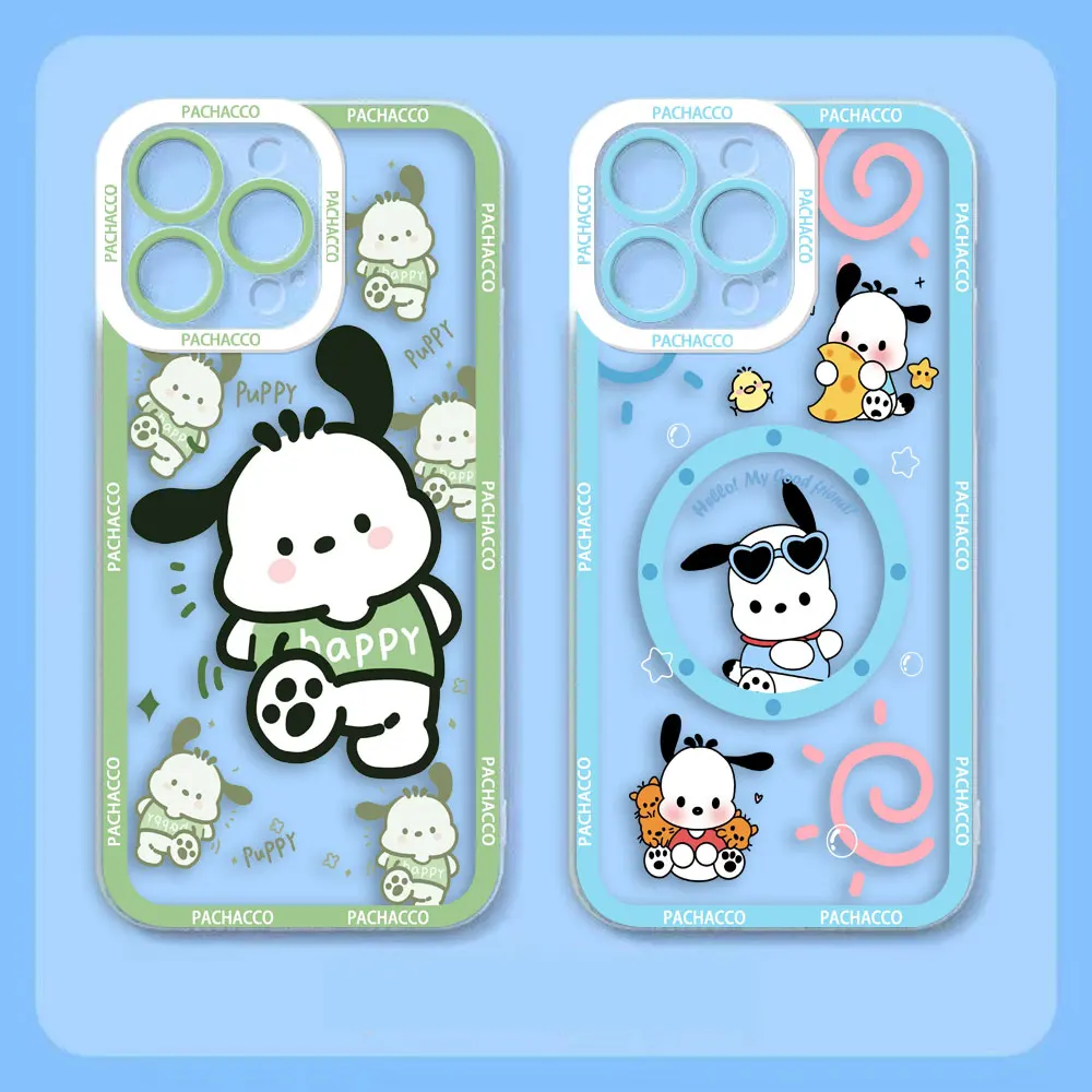 Cartoon Cute Pochacco Cover Clear Phone Case For Samsung A03 A04 A05 A05S A11 S10 S20 S21 S22 S23 FE PLUS ULTRA 5G Case Funda