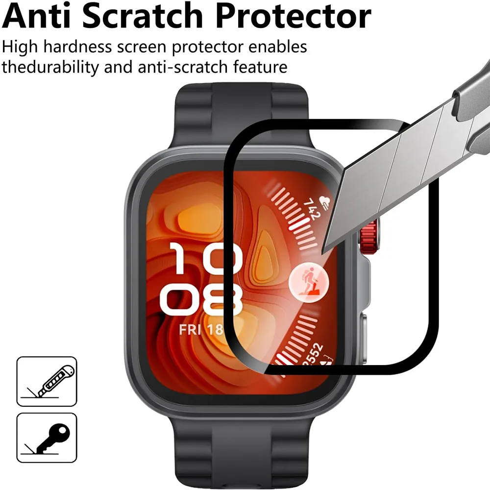 واقي شاشة منحني ثلاثي الأبعاد لساعة هواوي فيت 4 برو طبقة رقيقة واقية لساعة هواوي فيت 4 كامل فائق الدقة وليس زجاج 5 قطعة/الوحدة #3