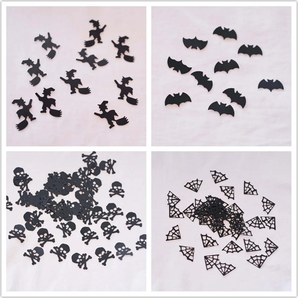 

Witch Paper Scraps Halloween Confetti Dining Table Black Decorations for Tables