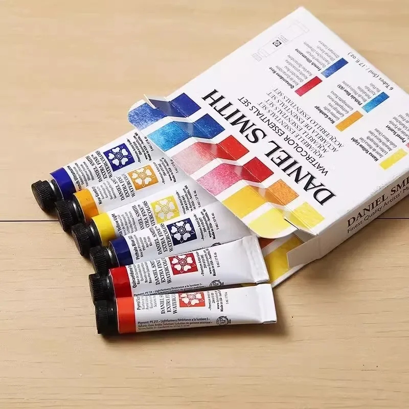 プロのアーティストチューブ水彩顔料ミネラルエッセンシャルスターターセット6色5ml