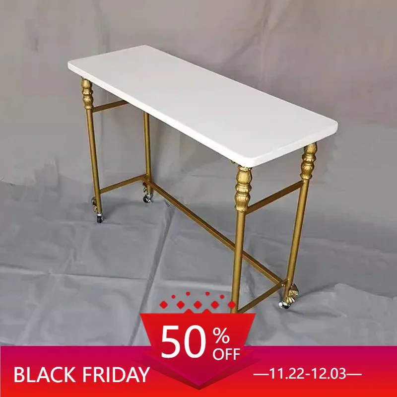 

Commercial Beauty Nailtech Desk Modern Salon Exquisite Receptionist Desk Manicure Designer Tavolo Unghie Nail Furniture CY50NT