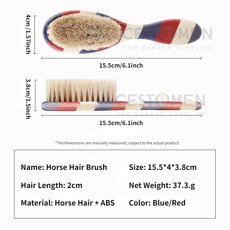 Men's Professional Barber Shaving Beard Brush Removal Neck Dusting Horse Hairbrush Face Mustache Salon Cleaning Styling Tools image 5
