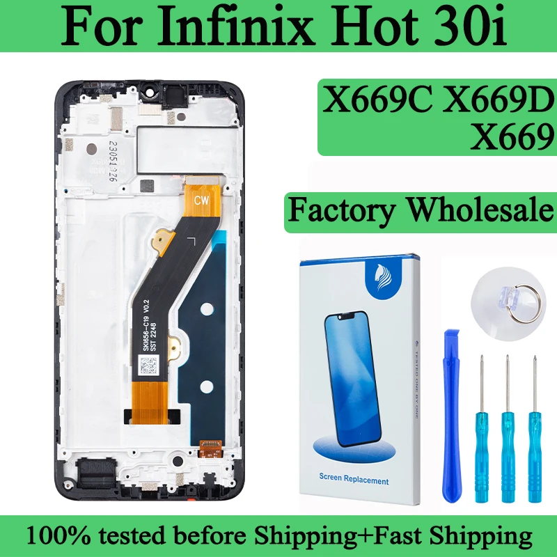 مراجعة تفصيلية لشاشة LCD X669D لجهاز Infinix Hot 30i