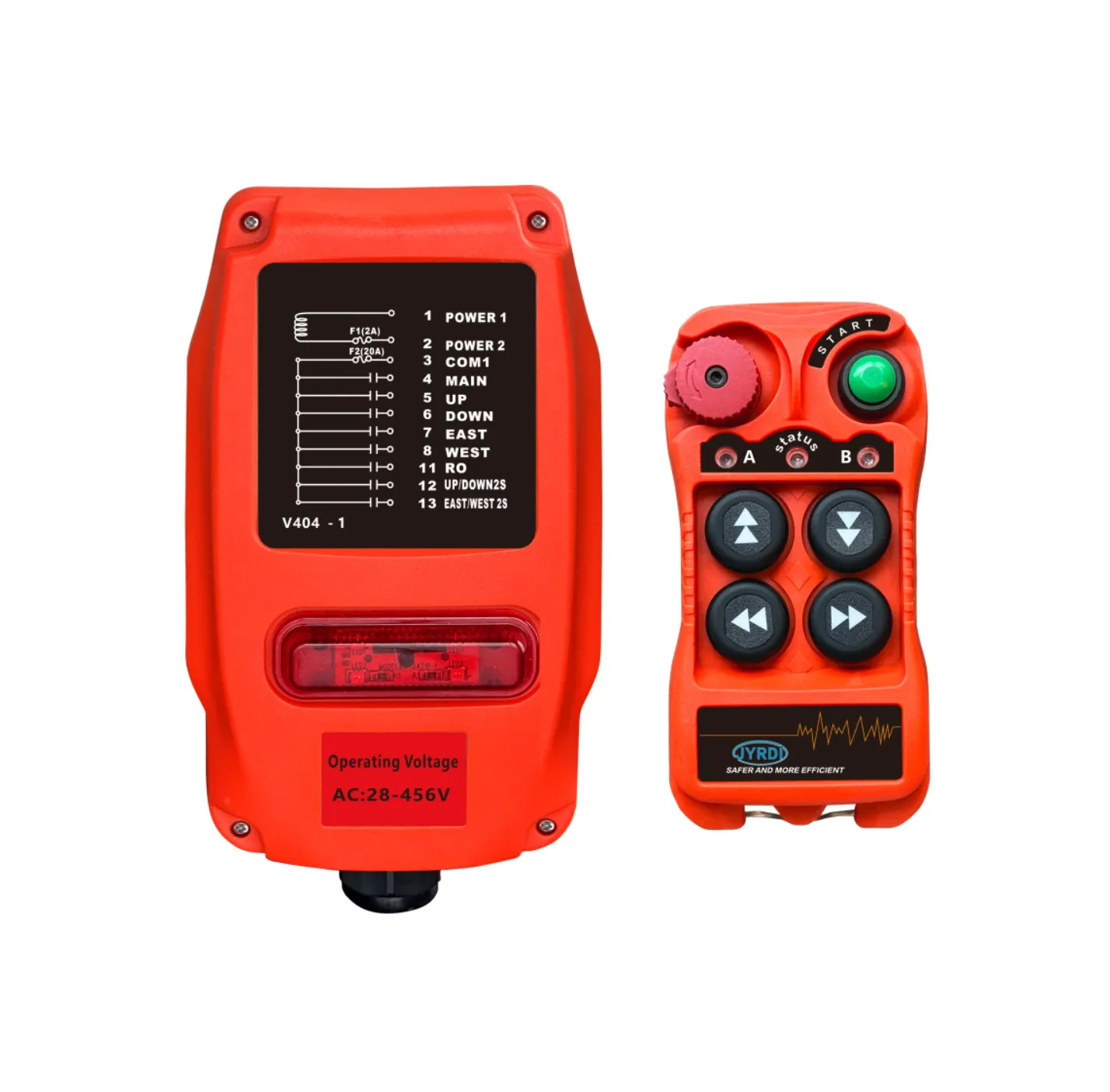 New Q404 4 Buttons double Speed Industrial Wireless Radio Crane Remote Control switches winches Hoist track Crane  Controller