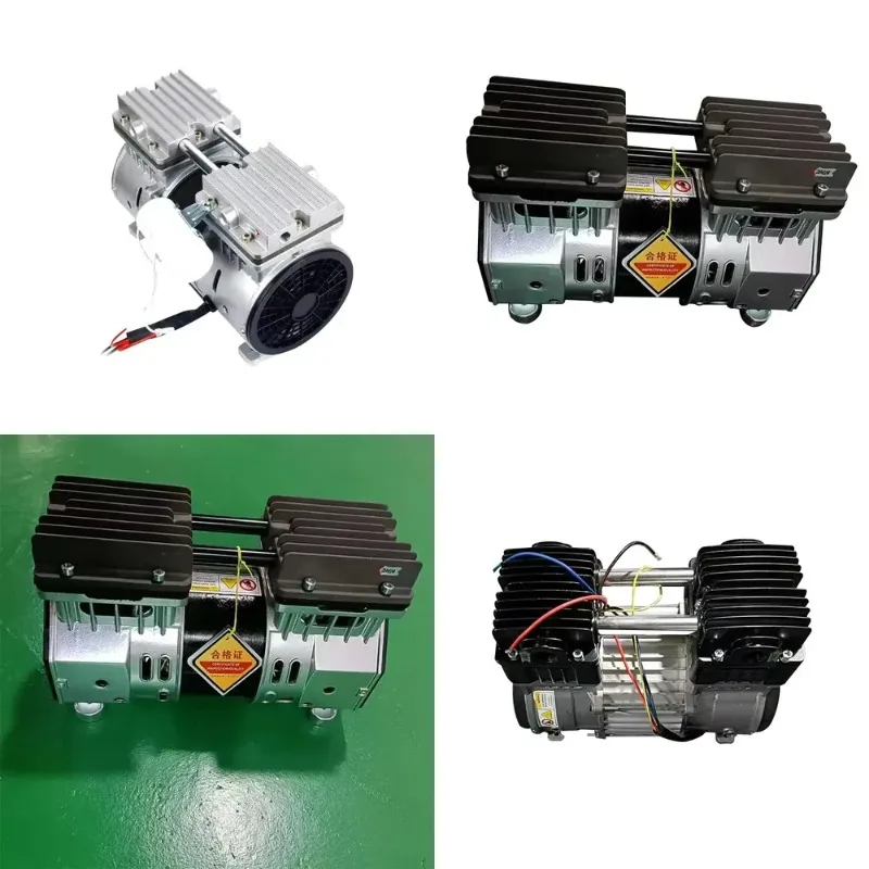 AC 220V Oilless Diaphragm Vacuum Pump Silent Air Compressor Head Car DC Oil-free Pump Negative Pressure Pumping Vacuum Pump