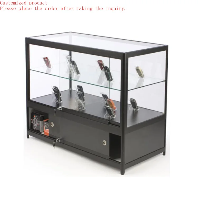 

Custom.Black Frame Glass Counter for Mobile Phone/mobile Phone Glass Display Counter/cell Phone Glass Display Counter