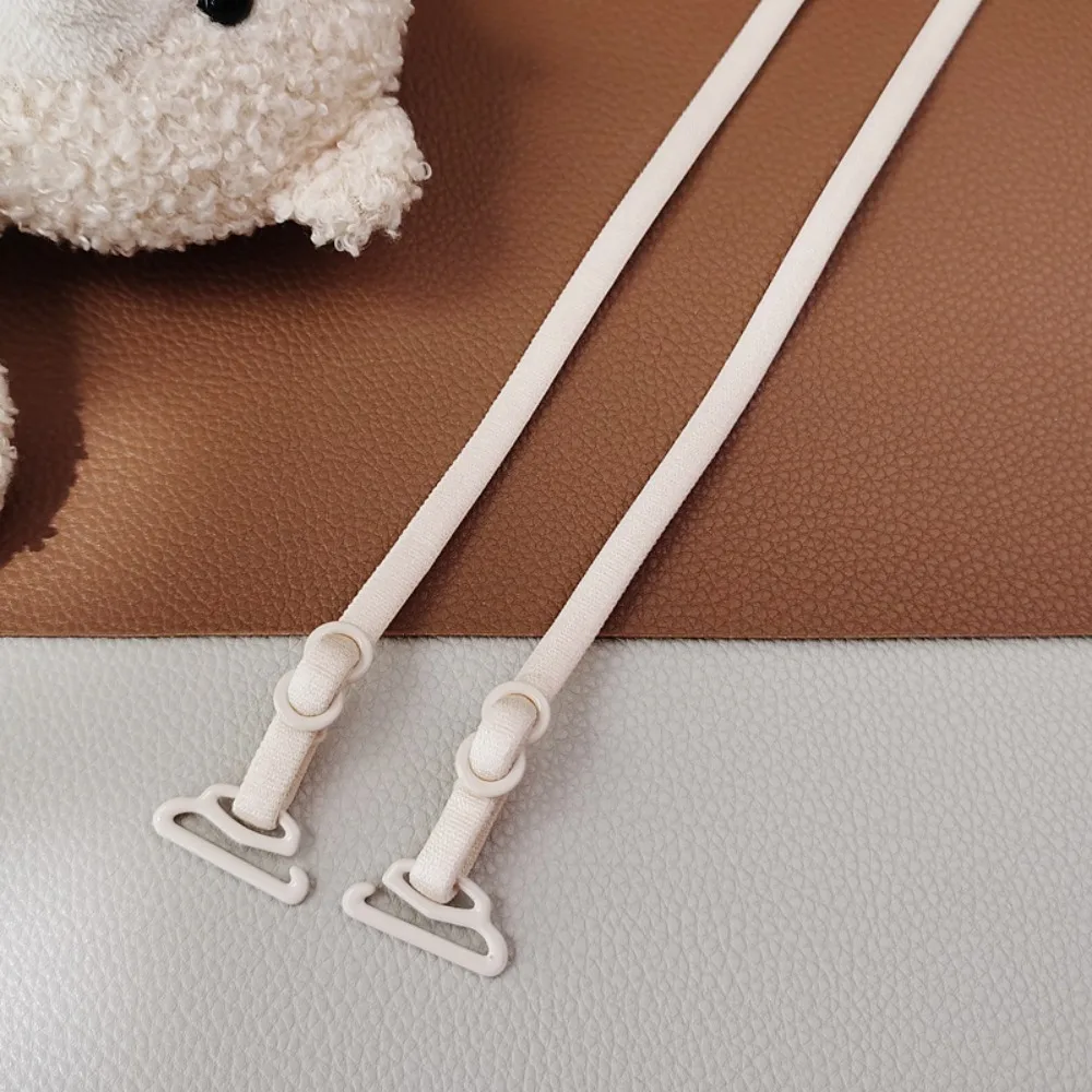 1 Pair Slim Strap Non-Slip Bra Strap Seamless Elastic Strap Invisible Bra Strap Adjustable Ultra Thin Shoulder Strap