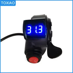12-84V general electric bicycle voltage display meter thumb throttle speed switch electric door lock three-speed button