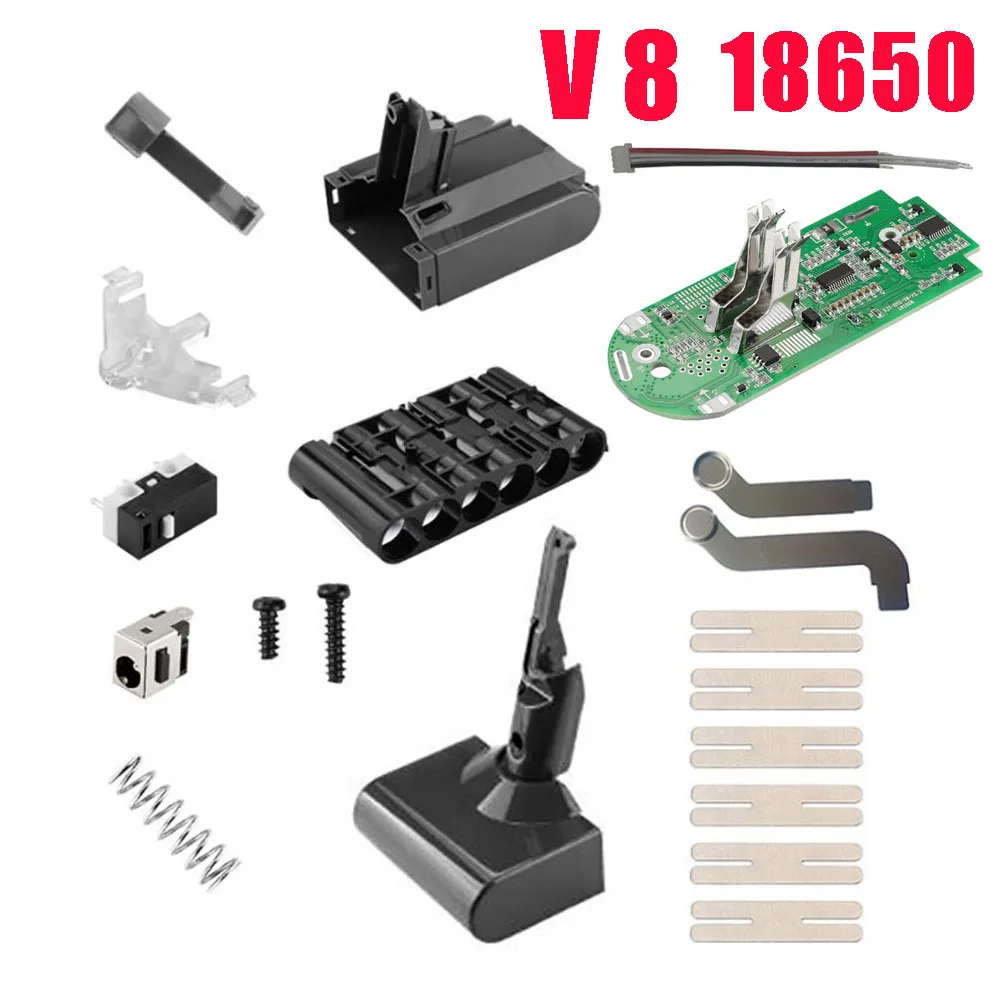 V8 18650 Battery Plastic Case Charging Protection Circuit Board PCB for Dyson 21.6V Absolute Animal Exclusive Vacuum Cleaner