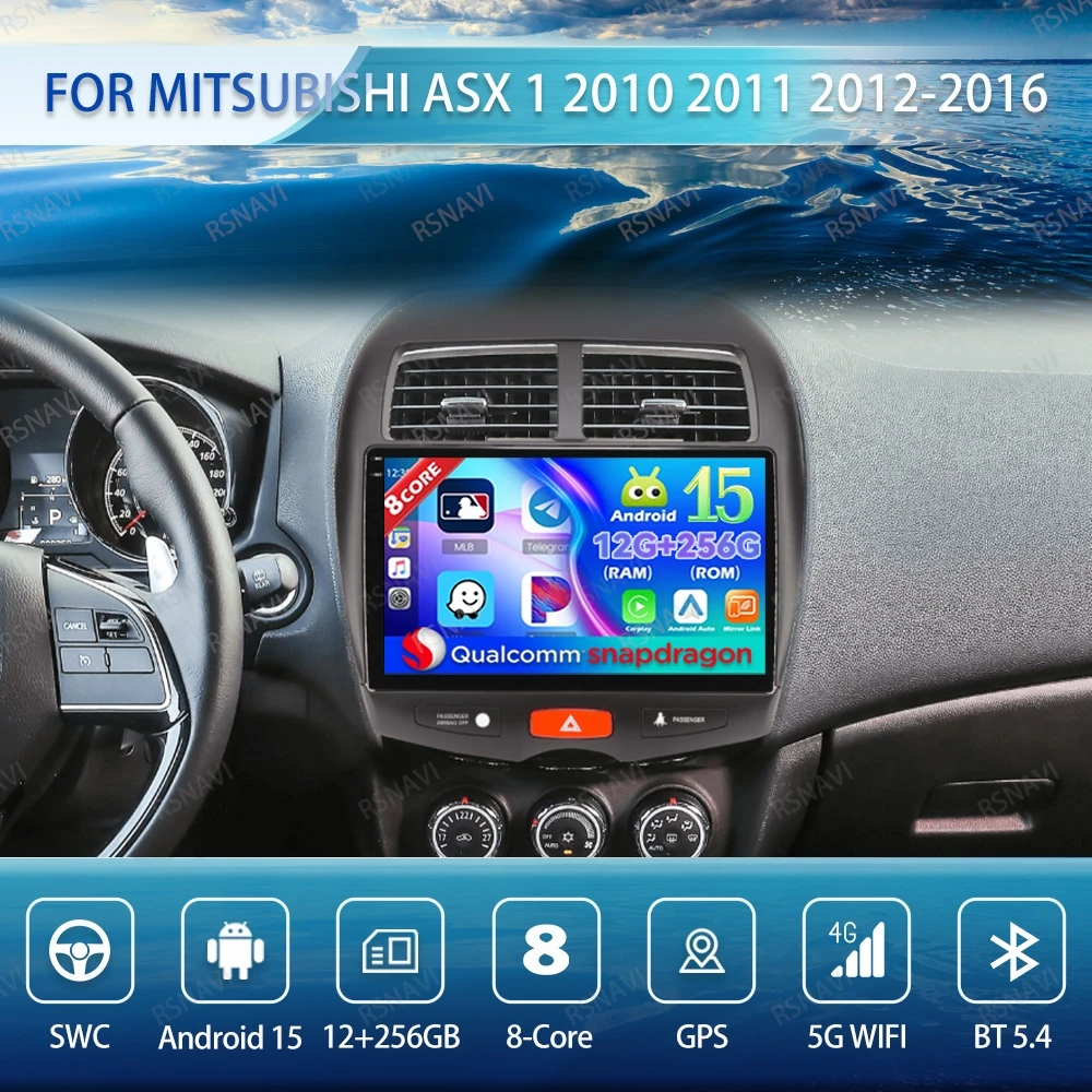 

Android 15 Car Radio For Mitsubishi ASX 1 2010 2011 2012-2016 Qualcomm 5G WIFI Navigation DSP Viedo Player Stereo Multimedia BT