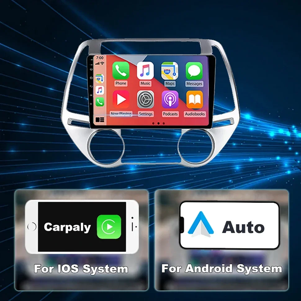 SEPTON Car Audio Radio for Hyundai I20 2008 - 2012 CarPlay Multimedia Player GPS 2Din Head Unit  4G NET WIFI Smart Car Systems