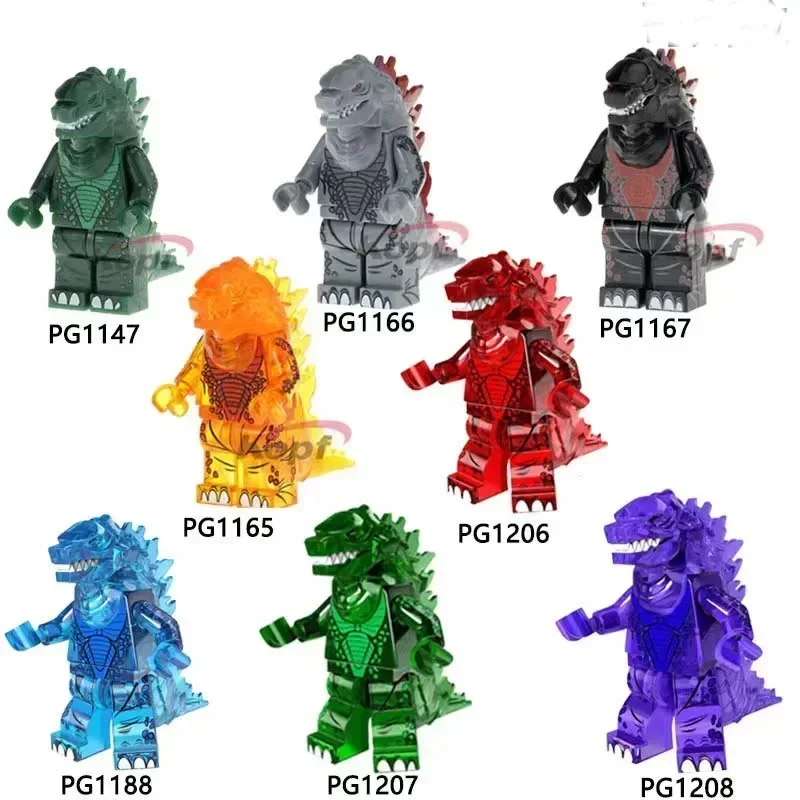 Nueva serie de películas Godzilla bloques Mini muñeca juguete para niños bloques de construcción Anime pasatiempos niño niñas colección regalos de cumpleaños Juguetes