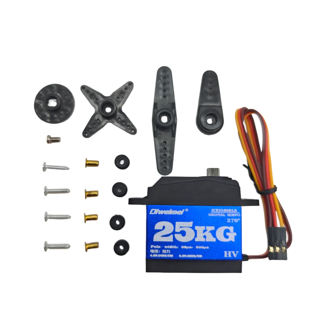 25kg servo 25kg servo digital High Torque Servo180° 270° Wide Angle HV 4.8-6.0V Metal Gear Servo for RC Car Drone Robot Arm