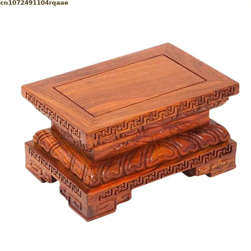 Hoge kwaliteit minimalistische vaas bloempot houten sorteertafel desktop bonsai plant voetstuk staande bloembasis plant steiger