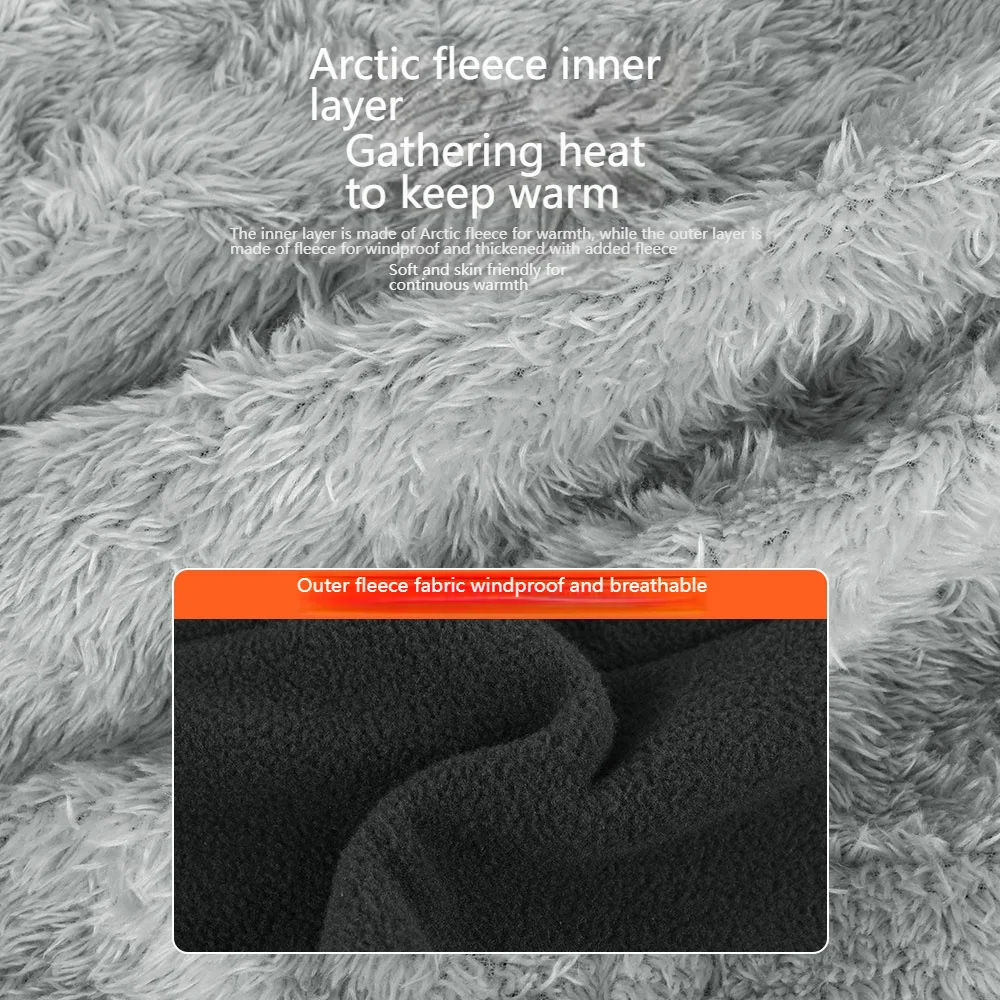 قناع وجه للجنسين بلون سادة مقاوم للرياح لجميع المواسم مع بطانة من الصوف لتغطية وجه الرقبة في الأنشطة الخارجية