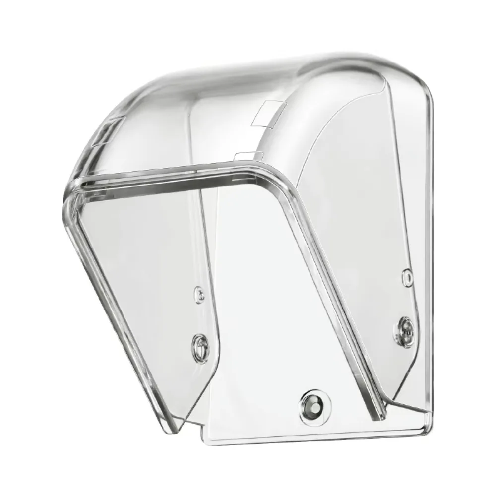 New Waterproof Wireless Doorbell Cover Dustproof Rain Cover Electric Plug Cover Transparent Bell Button Protector for Home