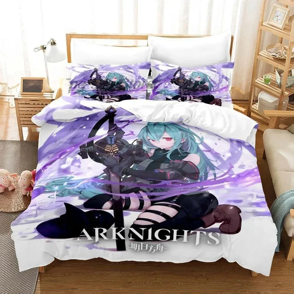 Nieuwe Print Anime Arknights Beddengoed Set Single Twin Volledige Queen Kingsize Bed Set Volwassen Kind Slaapkamer Dekbedovertrek Sets Huishoudtextiel