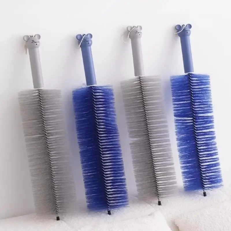 

Цельный инструмент для очистки затвора кондиционера с длинной ручкой, гибкая веерная щетка с ультратонкой щетиной, средство для удаления внутренней тряпки вентилятора