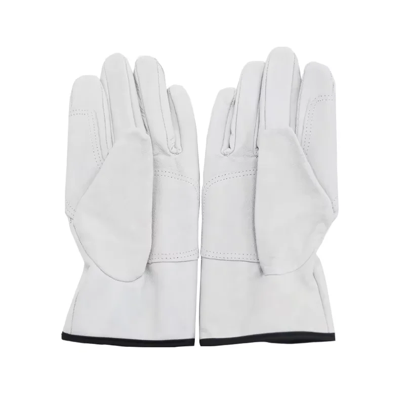 Anti-Cut Soft Pig Skin Tear-Resistant Site Leather Work Gloves Hands Protection Home Garden Carrying Work Gloves