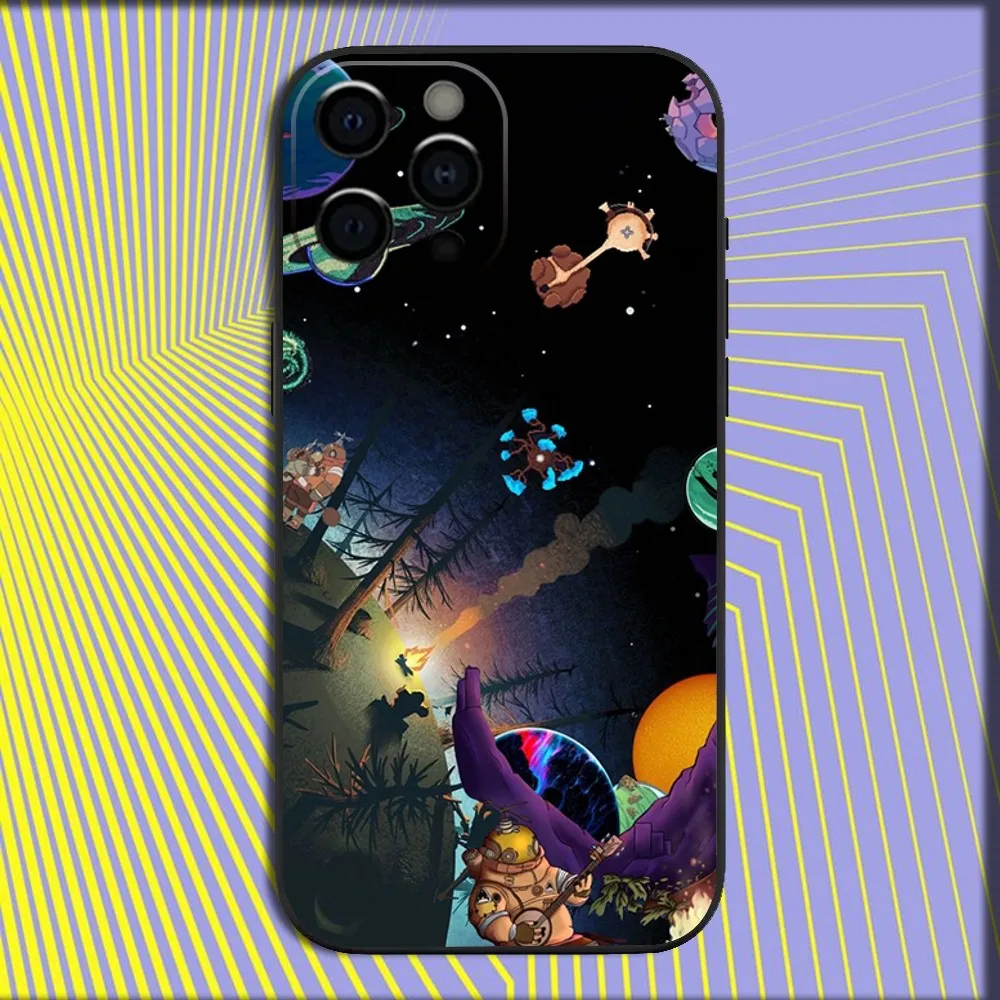 Cool O-Outer Wilds Phone Case For iPhone 16,15,14,13,12,11,Pro,X,XS,Max,XR,Plus,Mini Soft Black Cover