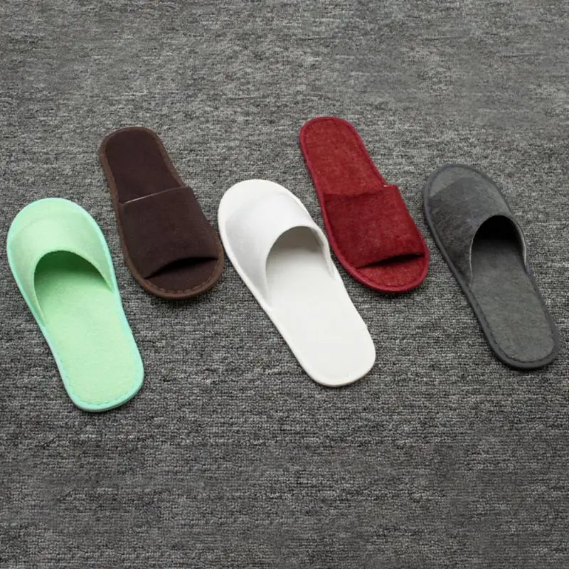 Slippers Unisex Non-Slip Thick Comfortable Slippers Home Travel Outdoor Portable Thin Bottom Half Pack Slippers