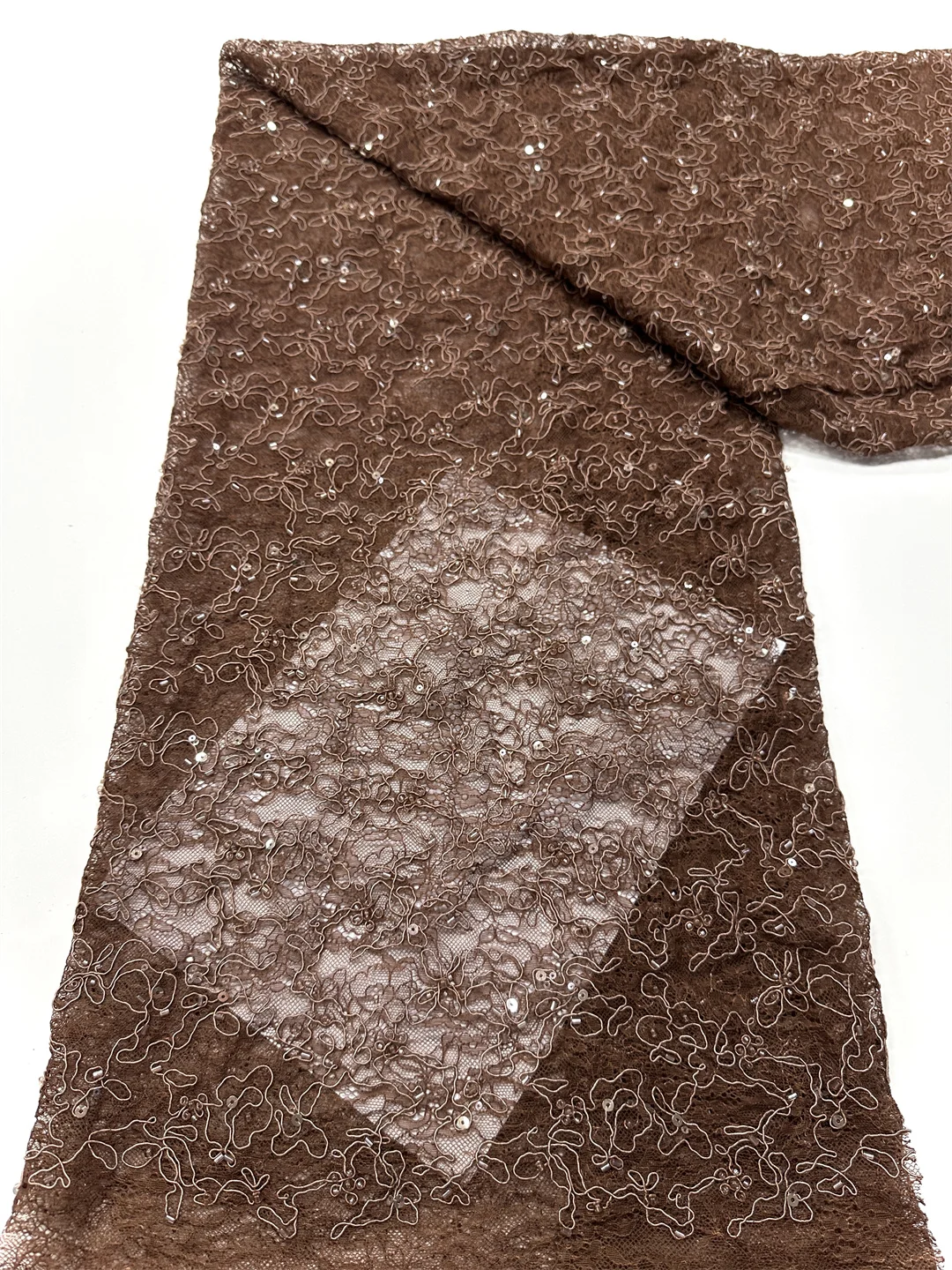 Luxus Pailletten Spitze Stoff mit Stickerei Spitze Blume Stoff Mode Französisch Tüll Mesh Spitze Stoff für Kleid Nähen