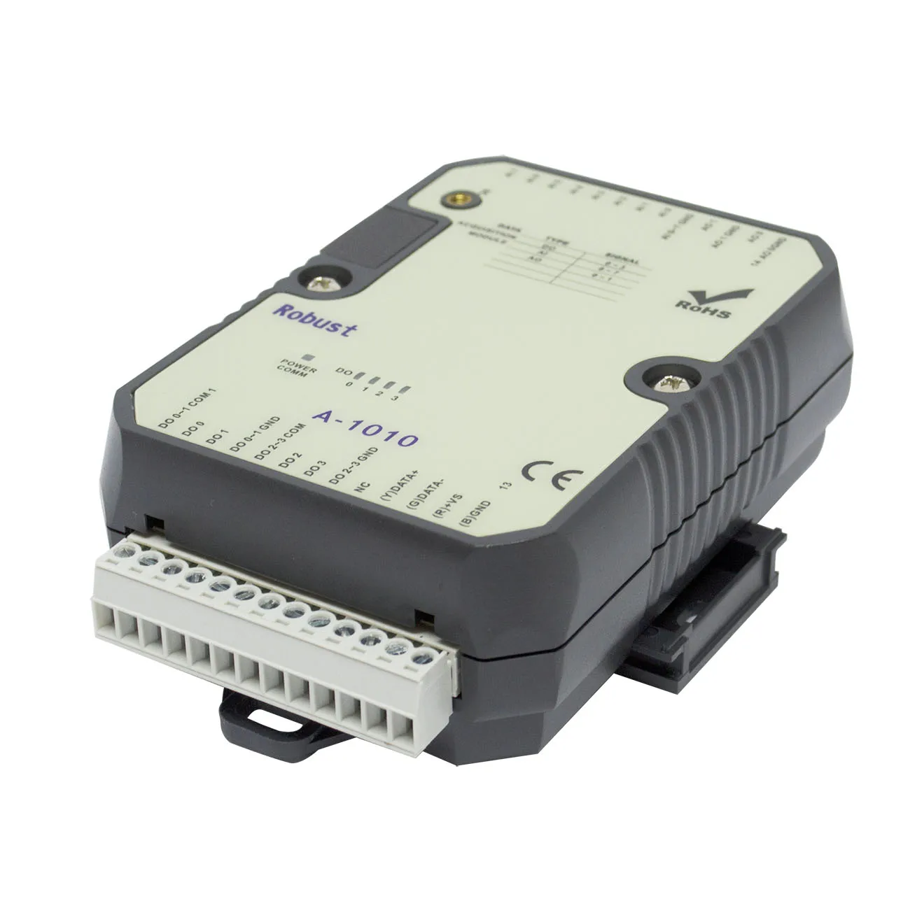 

RS-485 Analog I/O Remote Module with 8AI 2AO 4DO 0-10V Modbus RTU(A-1010)