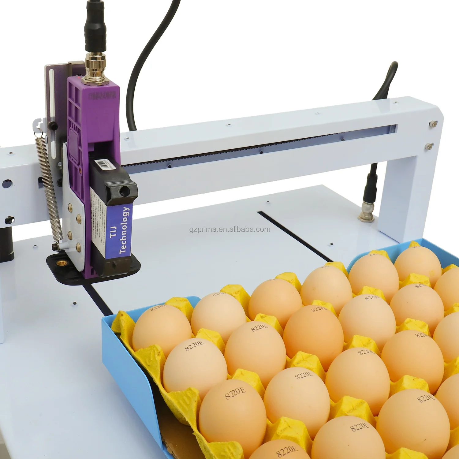 Eggs Coder TIJ Inkjet Printer 12.7MM IPS-8220E Mobile Phone Control With Color Ink Marking Global Language XY Model