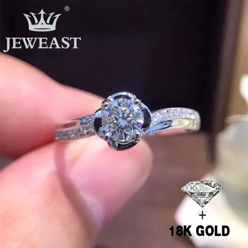 

Natural Diamond 18K Gold Pure Gold Ring Beautiful Gemstone Ring Good Upscale Trendy Classic Party Fine Jewelry Hot Sell New 2025