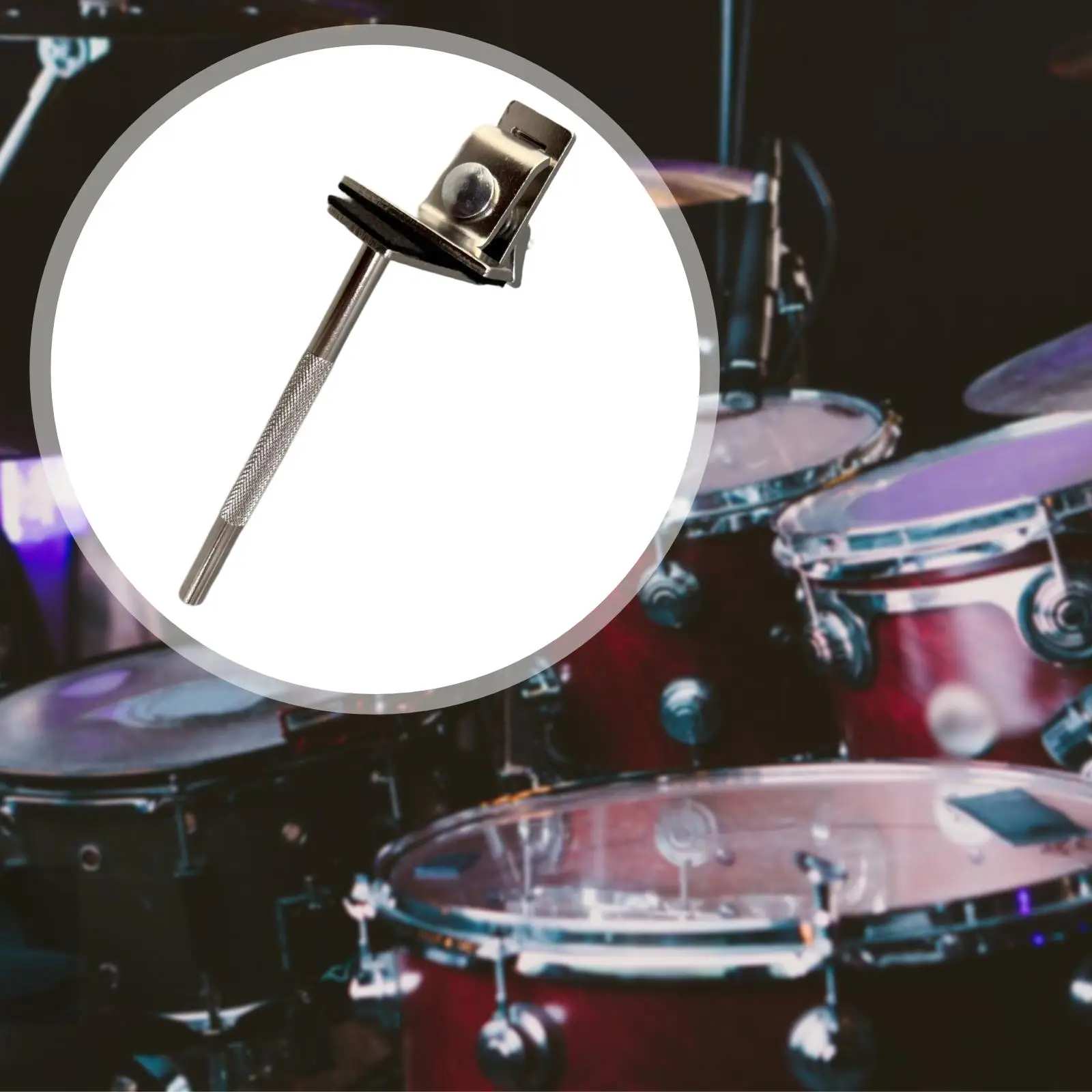 Drum Mount Clamp Durable Metal Bass Drum Hoop Bell Mount Cymbal Stand Multi Clamp for Cowbell Rehearsal Stage