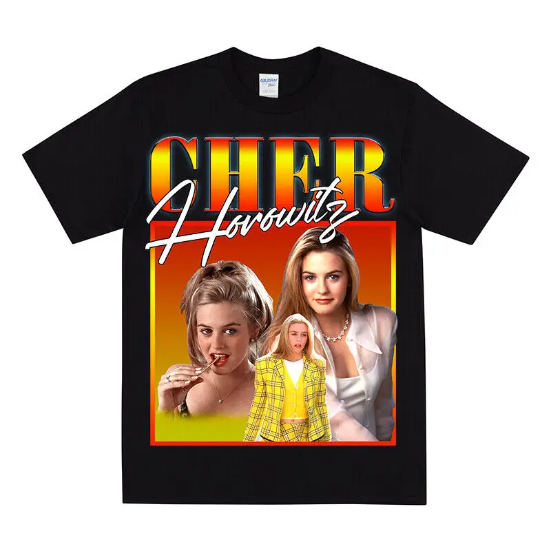 CHER HOROWITZ Tshirt For Women Clueless Shirt For Her Vintage 90s Schoolgirl TeeHigh Quality 100%Cotton Short Sleeve