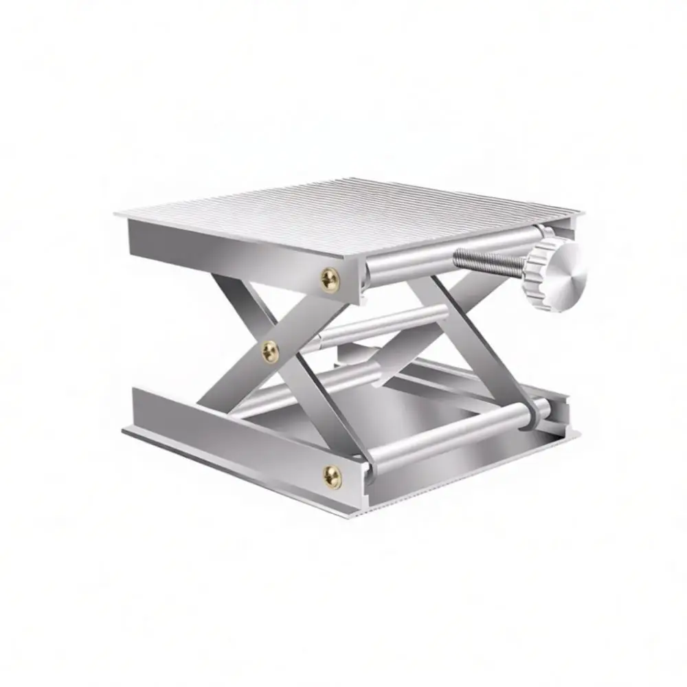 Portable Aluminum Lab Lifting Table Manual Scissor Stand For Infrared Leveling Calibration Positioning Tool