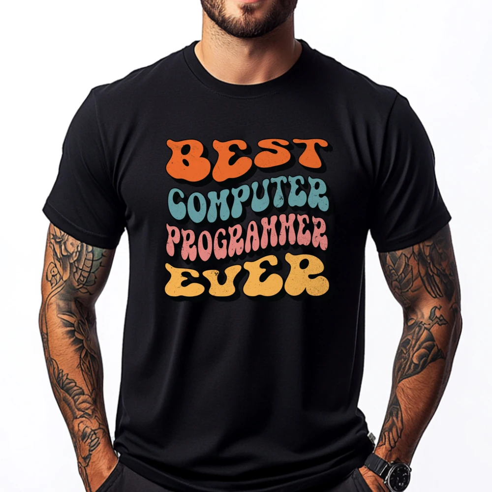 

Best Computer Programmer Ever Groovy Computer Programmer Camisetas T Shirt Man Clothing Free Shipping Clothes